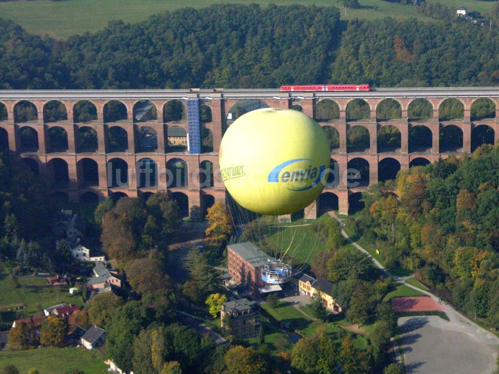 Netzschkau / Sachsen aus der Vogelperspektive: Göltzschtalbrücke bei Mylau/Netzschkau im Vogtland 12.10.2005