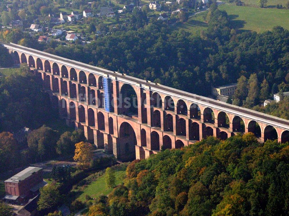 Netzschkau / Sachsen von oben - Göltzschtalbrücke bei Mylau/Netzschkau im Vogtland 12.10.2005