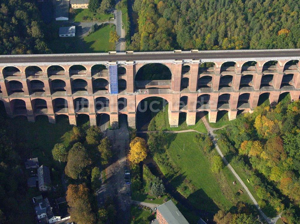 Luftbild Netzschkau / Sachsen - Göltzschtalbrücke bei Mylau/Netzschkau im Vogtland 12.10.2005