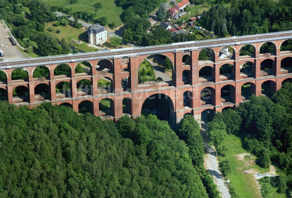 Reichenbach aus der Vogelperspektive: Göltzschtalbrücke bei Reichenbach im Vogtland im Bundesland Sachsen