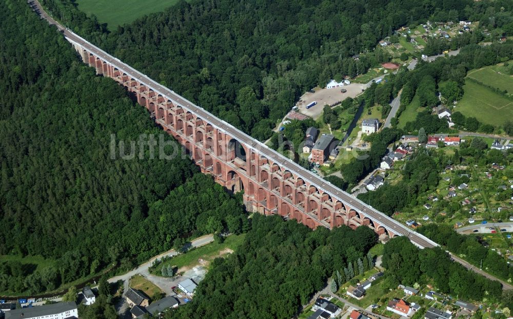 Luftaufnahme Reichenbach - Göltzschtalbrücke bei Reichenbach im Vogtland im Bundesland Sachsen