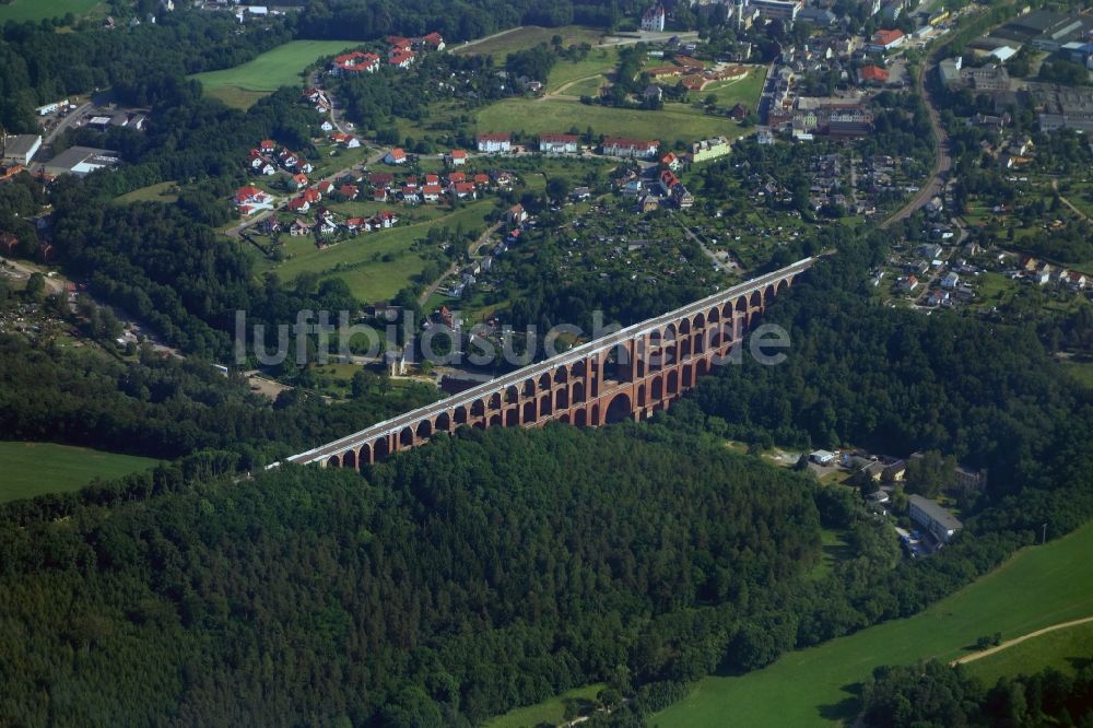 Reichenbach aus der Vogelperspektive: Göltzschtalbrücke bei Reichenbach im Vogtland im Bundesland Sachsen