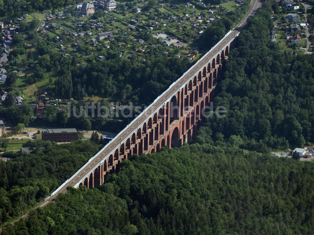 Reichenbach aus der Vogelperspektive: Göltzschtalbrücke bei Reichenbach im Vogtland im Bundesland Sachsen