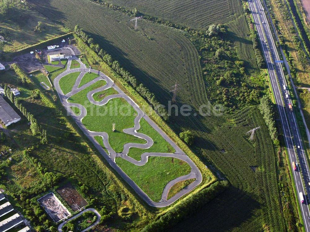 Schönwalde (Brandenburg) von oben - Go-Kart Strecke - Schönerlinde (Brandenburg)