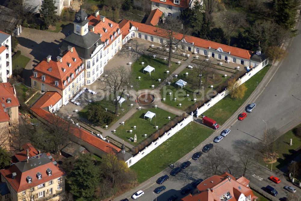 Leipzig von oben - Gohliser Schlösschen in Leipzig