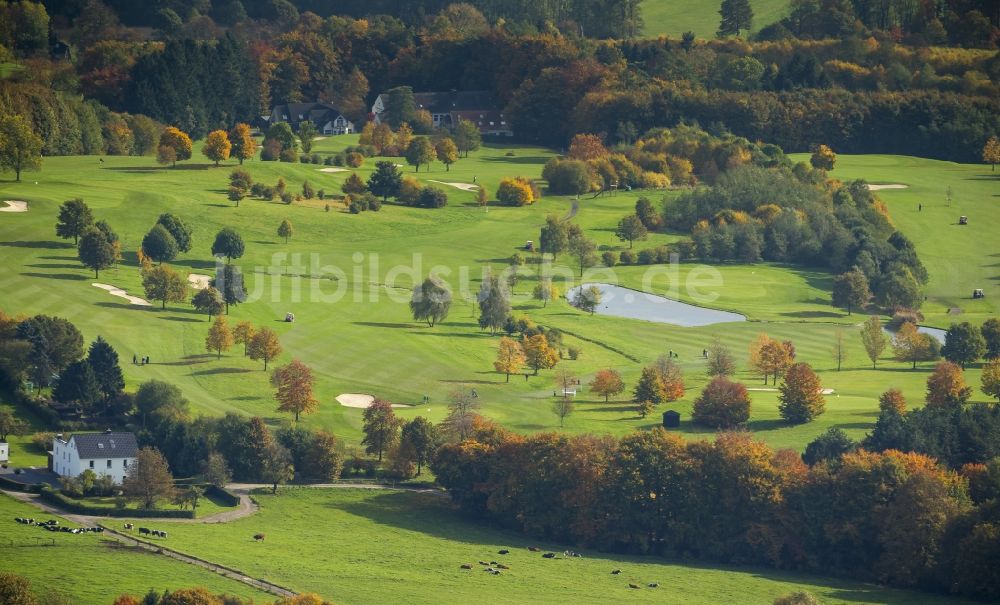 Velbert aus der Vogelperspektive: Golfclub bei Velbert im Ruhrgebiet in Nordrhein-Westfalen