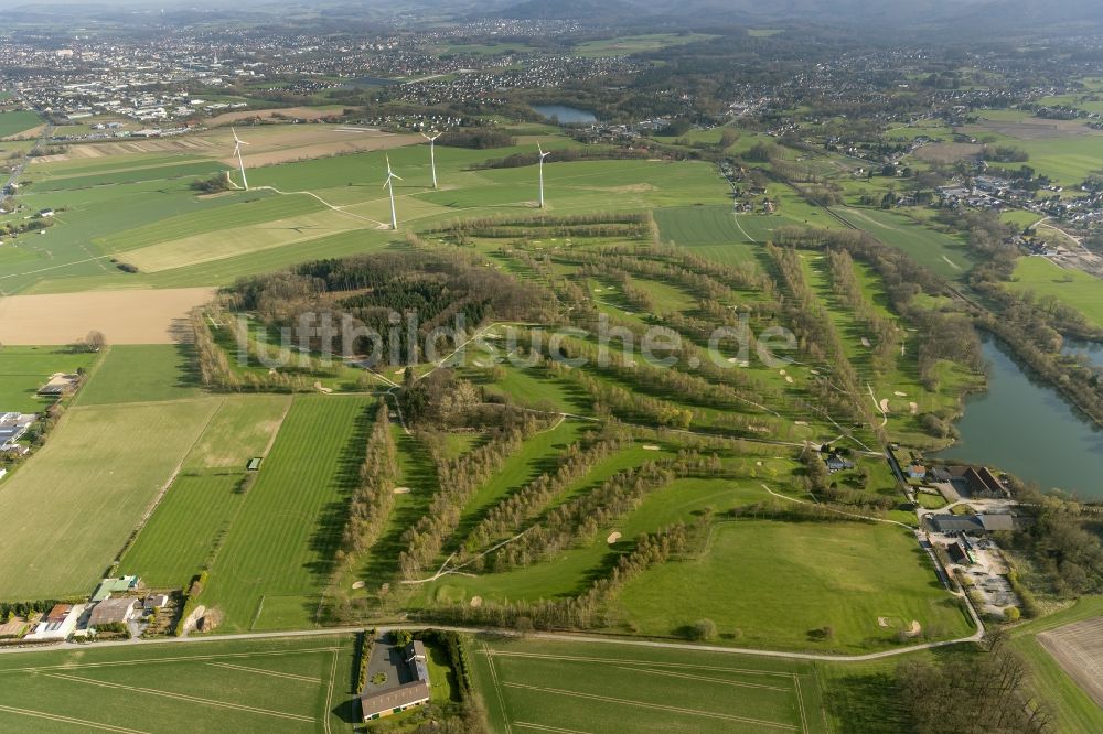 Luftbild Lage - Golfclub Lipperland in der Ottenhauser Straße in Lage - Lippe im Bundesland Nordrhein-Westfalen