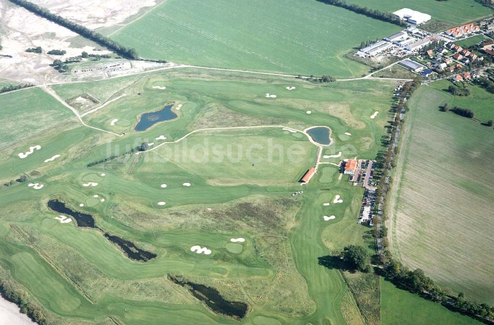 Groß-Kienitz / Brandenburg von oben - Golfplatz bei Groß-Kienitz in Brandenburg.