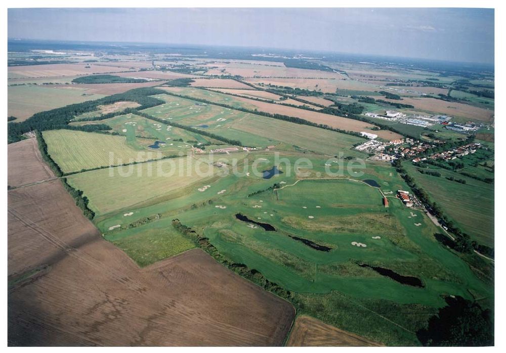 Luftaufnahme Groß - Kienitz - Golfplatz bei Groß-Kienitz am Flughafen Berlin - Schönefeld / BRB.