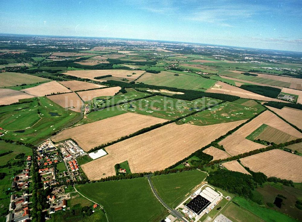 Luftaufnahme Groß - Kienitz - Golfplatz bei Groß-Kienitz am Flughafen Berlin - Schönefeld / BRB.