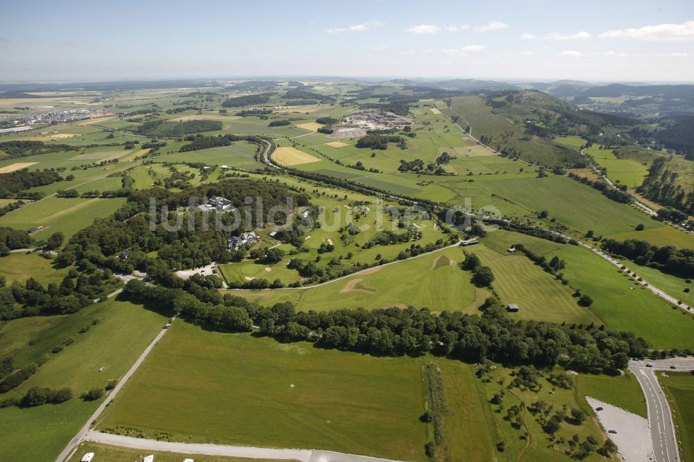 Brilon von oben - Golfplatz in Brilon im Bundesland Nordrhein-Westfalen