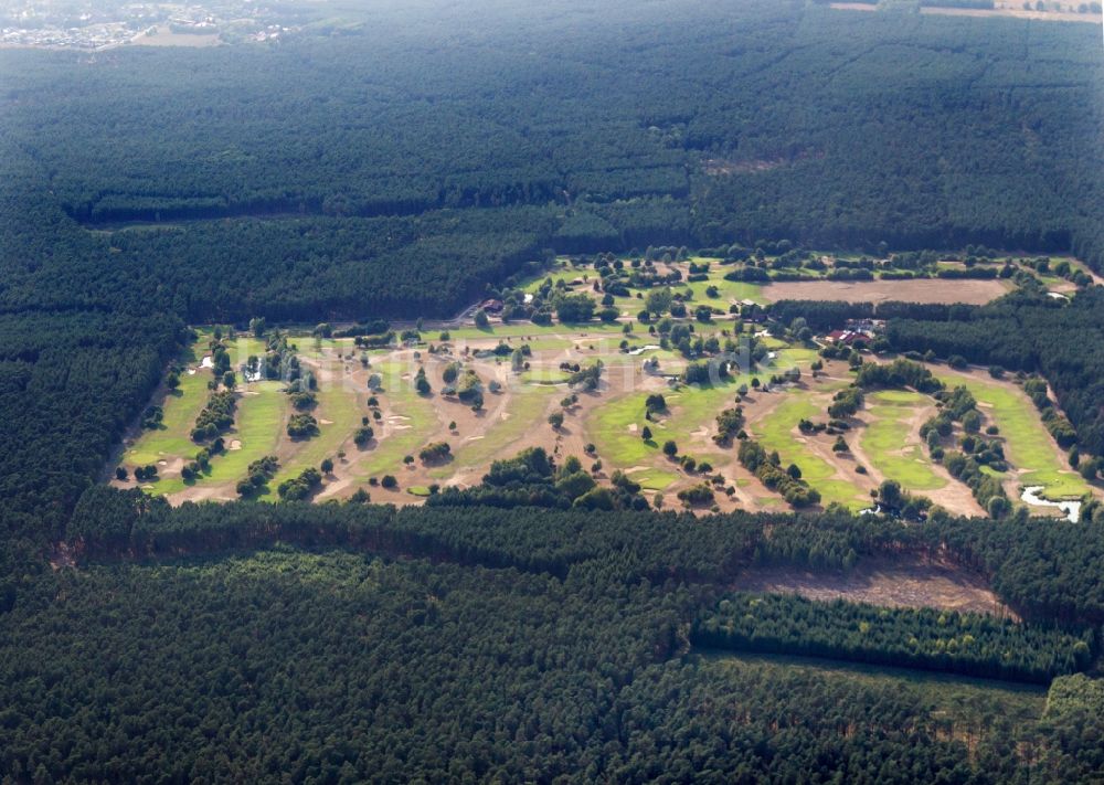 Nauen von oben - Golfplatz Börnicke in Nauen im Bundesland Brandenburg, Deutschland