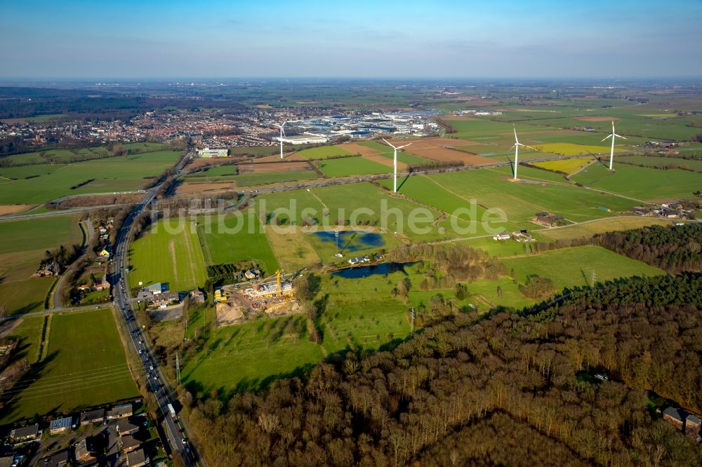 Luftaufnahme Emmerich am Rhein - Golfplatz in Emmerich am Rhein im Bundesland Nordrhein-Westfalen