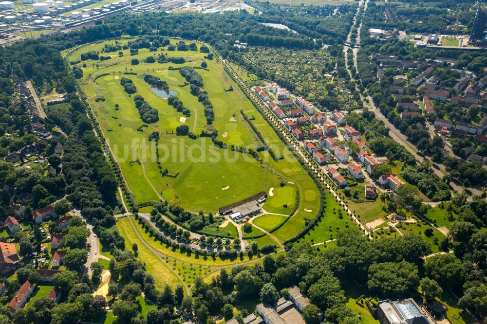 Gelsenkirchen von oben - Golfplatz in Gelsenkirchen im Bundesland Nordrhein-Westfalen