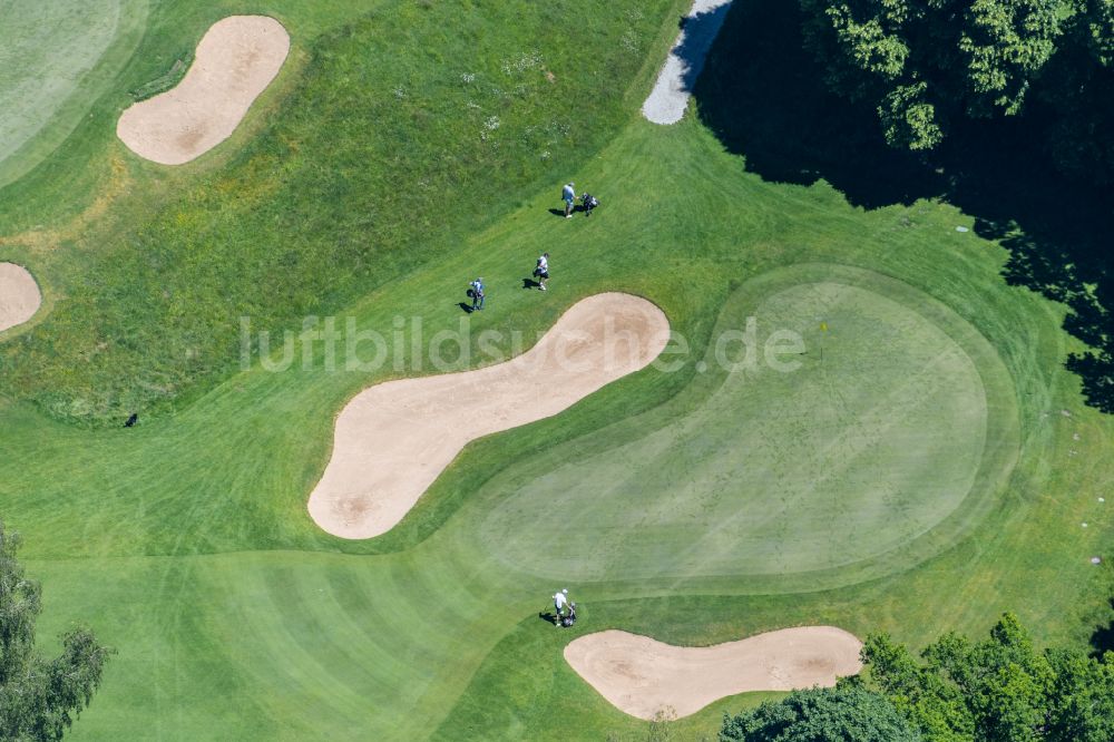 Feldafing aus der Vogelperspektive: Golfplatz des Golf-Club Feldafing e.V. in Feldafing im Bundesland Bayern, Deutschland