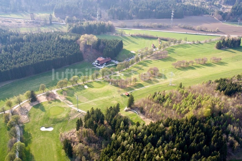 Tutzing von oben - Golfplatz Golf-Club Tutzing in Tutzing im Bundesland Bayern, Deutschland