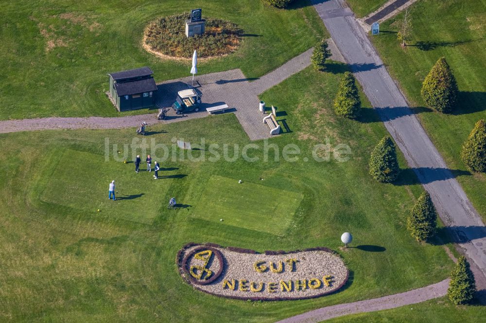 Fröndenberg/Ruhr aus der Vogelperspektive: Golfplatz Golf-Club Unna-Fröndenberg e.V. in Fröndenberg/Ruhr im Bundesland Nordrhein-Westfalen, Deutschland