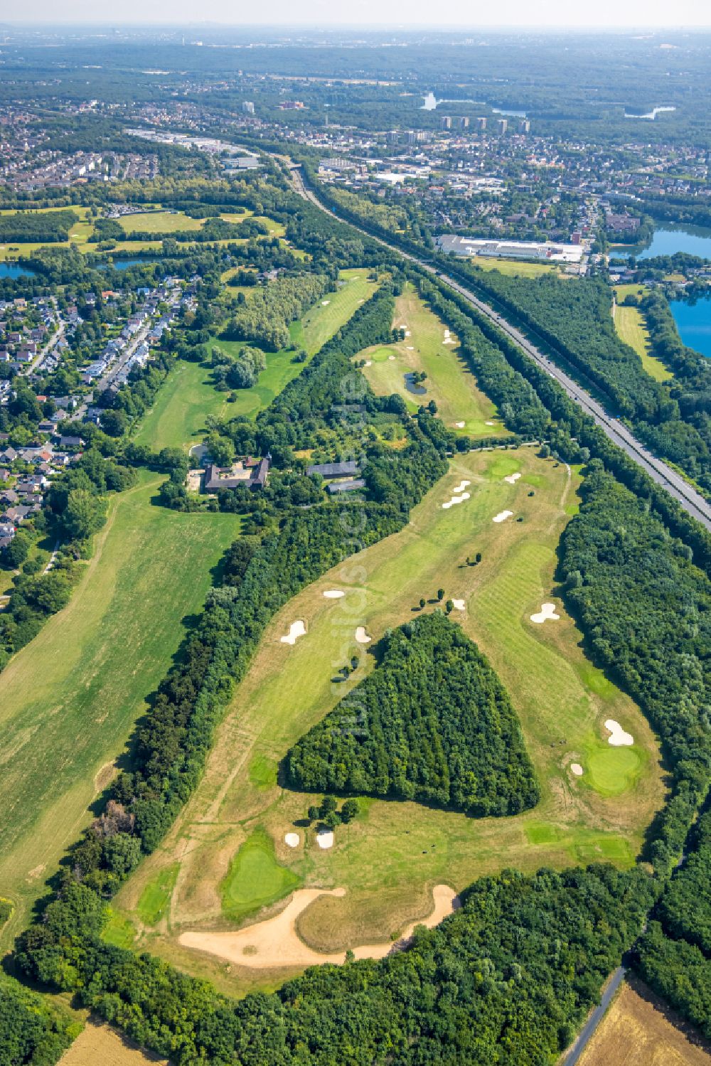 Luftbild Duisburg - Golfplatz Golf & More in Duisburg im Bundesland Nordrhein-Westfalen