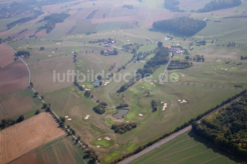 Luftaufnahme Ravenstein - Golfplatz Golfanlage Kaiserhöhe im Ortsteil Merchingen in Ravenstein im Bundesland Baden-Württemberg, Deutschland