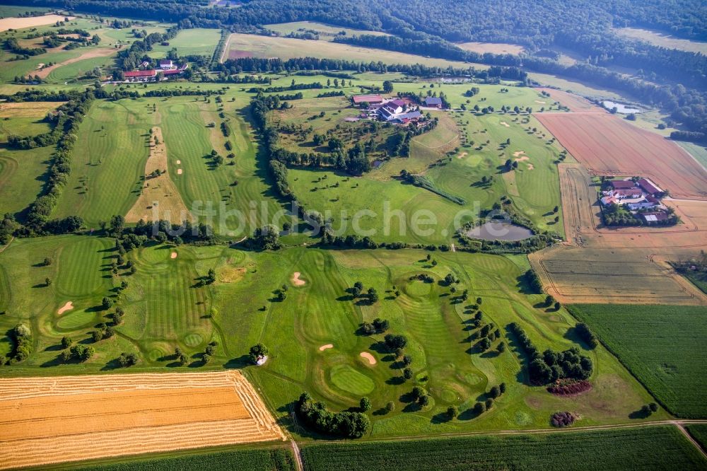 Donauwörth aus der Vogelperspektive: Golfplatz des Golfclub Donauwörth Gut Lederstatt in Donauwörth im Bundesland Bayern, Deutschland