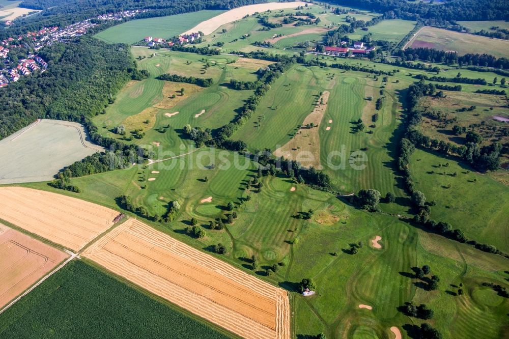 Luftaufnahme Donauwörth - Golfplatz des Golfclub Donauwörth Gut Lederstatt in Donauwörth im Bundesland Bayern, Deutschland