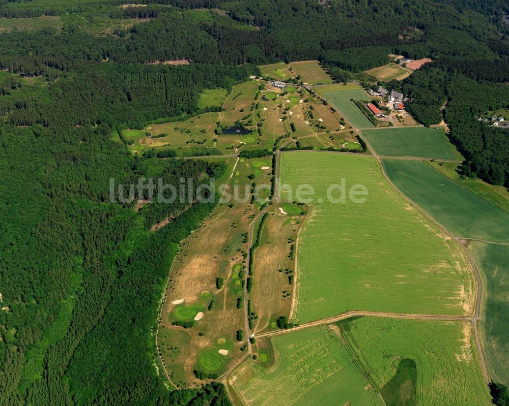 Luftaufnahme Kirschweiler - Golfplatz des Golfclub Edelstein-Hunsrück in der Ortsgemeinde Kirschweiler im Bundesland Rheinland-Pfalz