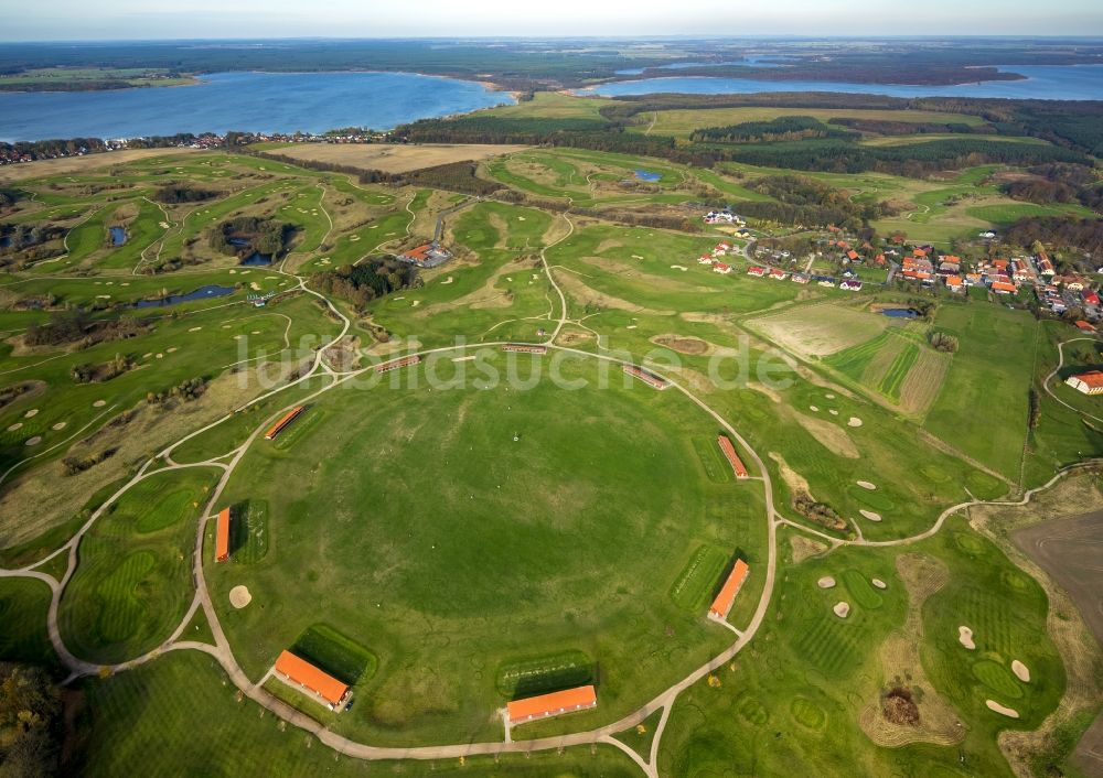 Luftaufnahme Göhren-Lebbin - Golfplatz und Golfclub in der Gemeinde Göhren-Lebbin am Fleesensee im Bundesland Mecklenburg-Vorpommern