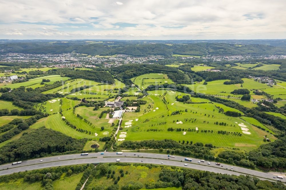 Luftbild Gevelsberg - Golfplatz des Golfclub Gut Berge am Berkenberg im Ortsteil Heck in Gevelsberg im Bundesland Nordrhein-Westfalen - NRW, Deutschland