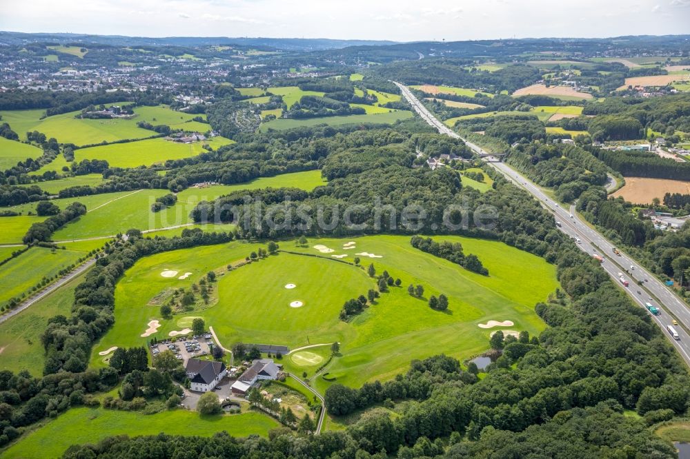 Luftbild Gevelsberg - Golfplatz des Golfclub Gut Berge am Berkenberg im Ortsteil Heck in Gevelsberg im Bundesland Nordrhein-Westfalen - NRW, Deutschland