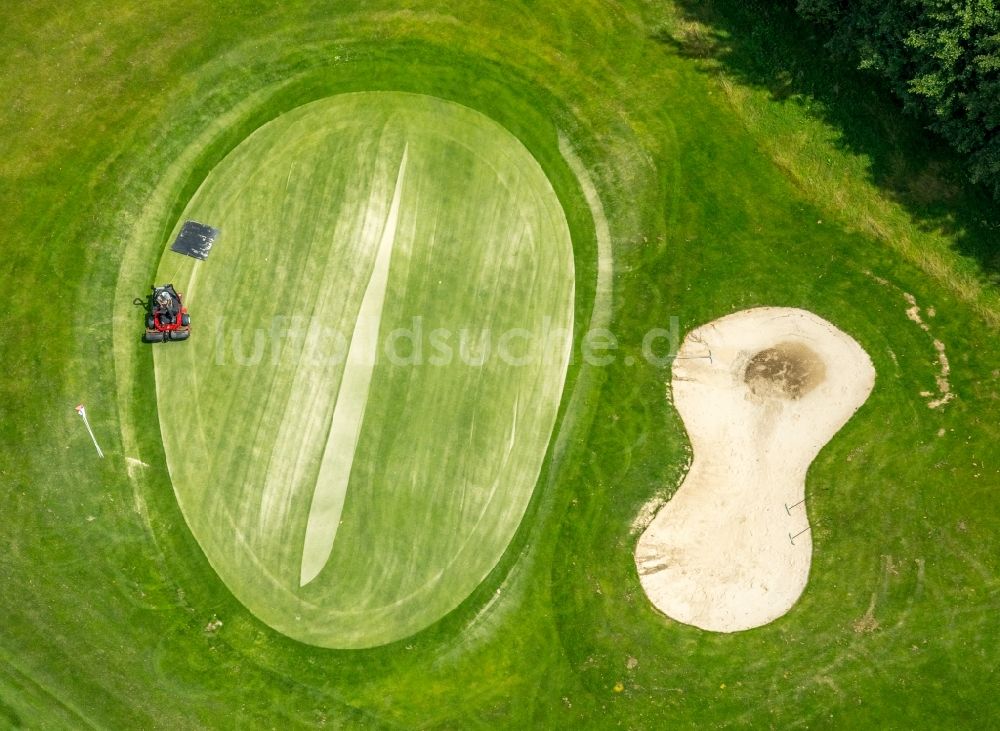 Gevelsberg von oben - Golfplatz des Golfclub Gut Berge am Berkenberg im Ortsteil Heck in Gevelsberg im Bundesland Nordrhein-Westfalen - NRW, Deutschland