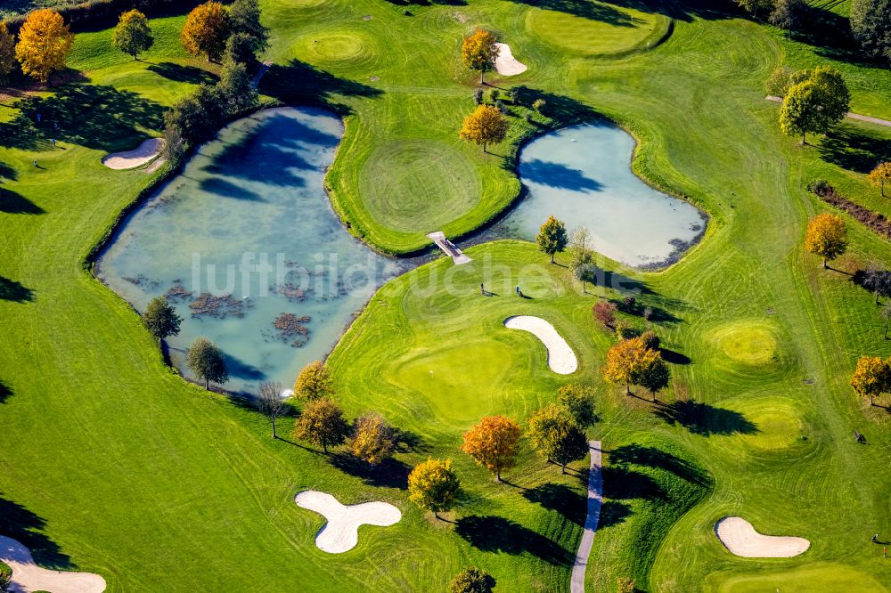 Kamp-Lintfort aus der Vogelperspektive: Golfplatz Golfclub Am Kloster-Kamp e.V. im Ortsteil Niersenbruch in Kamp-Lintfort im Bundesland Nordrhein-Westfalen, Deutschland