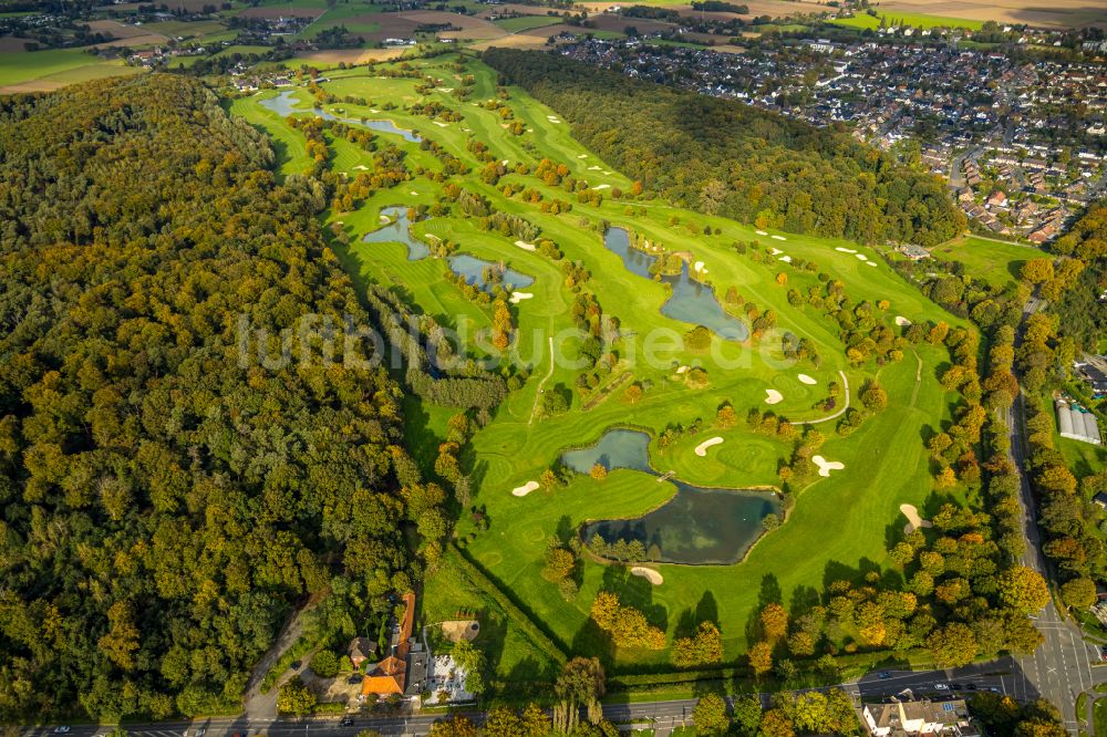 Kamp-Lintfort von oben - Golfplatz Golfclub Am Kloster-Kamp e.V. im Ortsteil Niersenbruch in Kamp-Lintfort im Bundesland Nordrhein-Westfalen, Deutschland