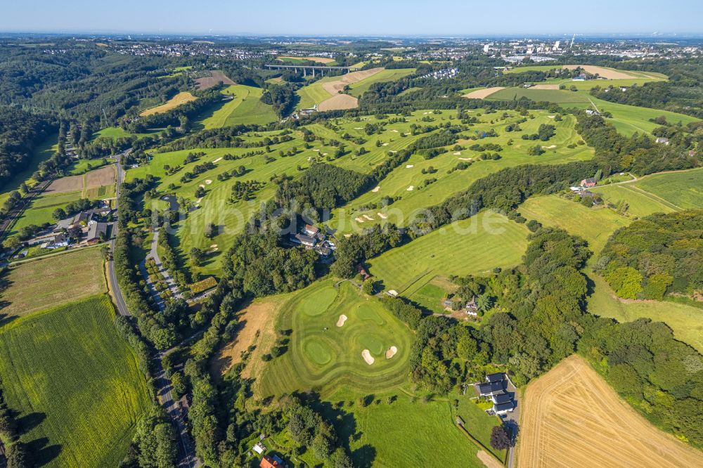 Velbert von oben - Golfplatz Golfclub Velbert Gut Kuhlendahl e.V. in Velbert im Bundesland Nordrhein-Westfalen, Deutschland