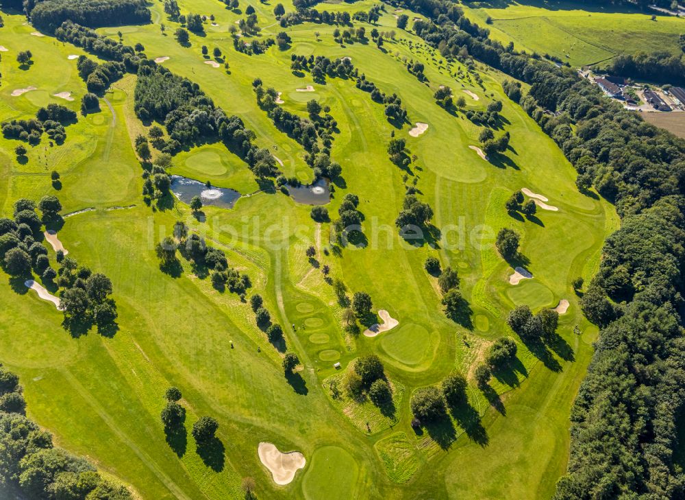 Velbert von oben - Golfplatz Golfclub Velbert Gut Kuhlendahl e.V. in Velbert im Bundesland Nordrhein-Westfalen, Deutschland