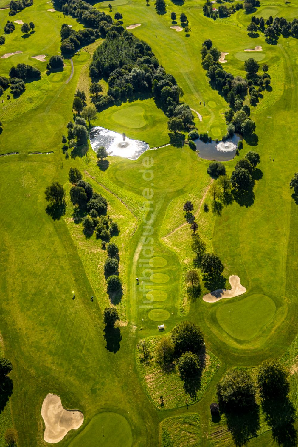 Luftaufnahme Velbert - Golfplatz Golfclub Velbert Gut Kuhlendahl e.V. in Velbert im Bundesland Nordrhein-Westfalen, Deutschland