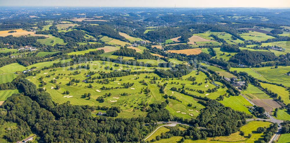 Velbert von oben - Golfplatz Golfclub Velbert Gut Kuhlendahl e.V. in Velbert im Bundesland Nordrhein-Westfalen, Deutschland