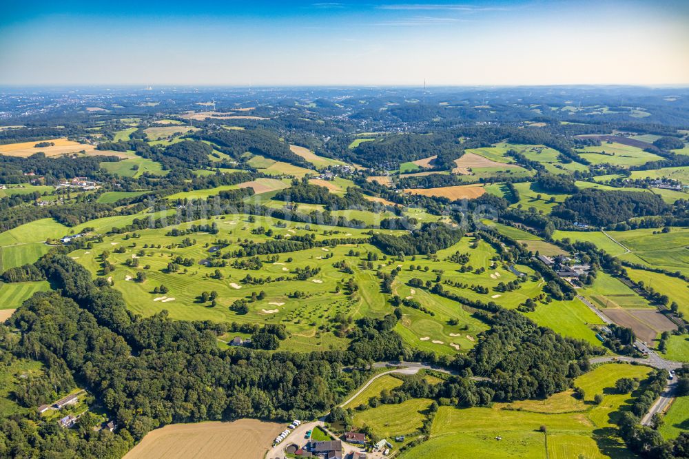 Velbert aus der Vogelperspektive: Golfplatz Golfclub Velbert Gut Kuhlendahl e.V. in Velbert im Bundesland Nordrhein-Westfalen, Deutschland