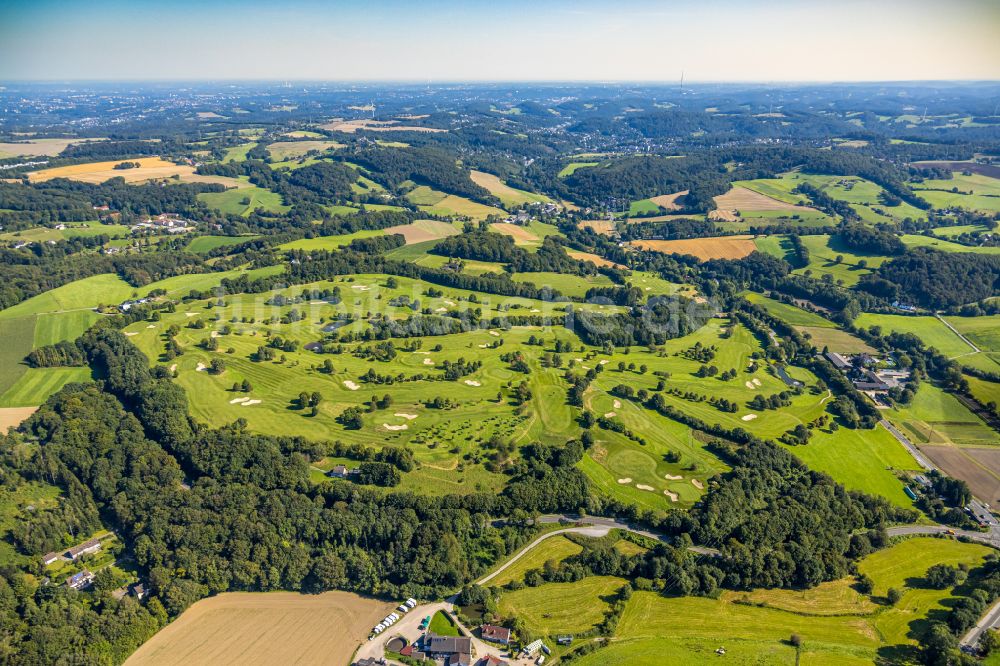 Velbert von oben - Golfplatz Golfclub Velbert Gut Kuhlendahl e.V. in Velbert im Bundesland Nordrhein-Westfalen, Deutschland