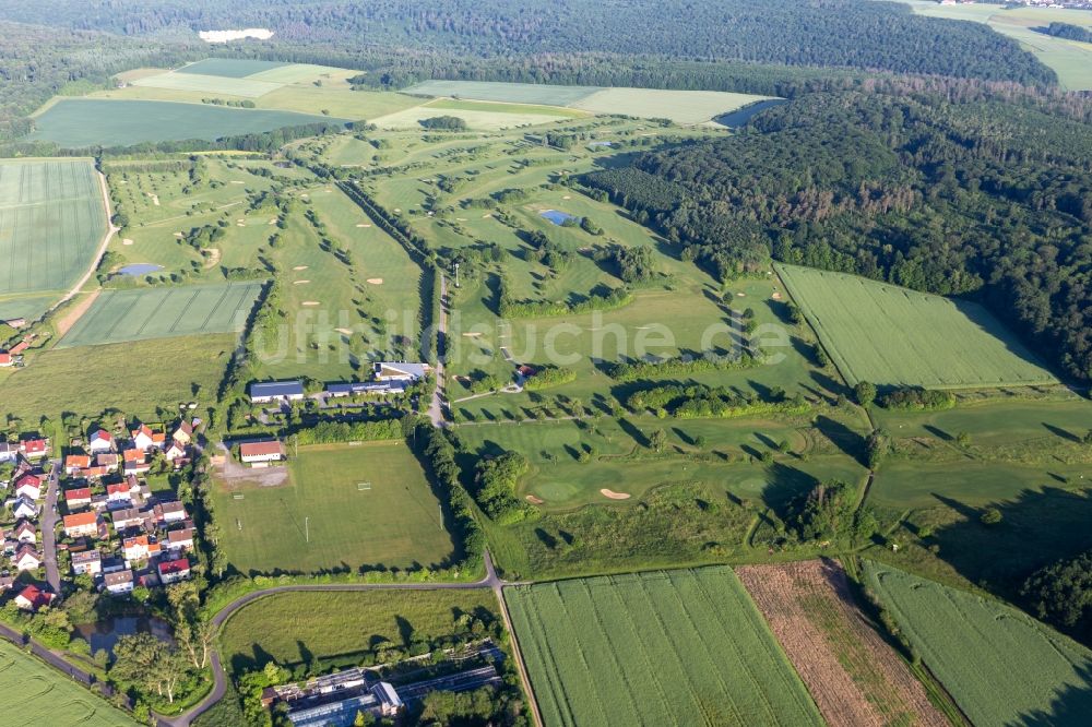 Luftaufnahme Schonungen - Golfplatz des Golfclubs Schweinfurt e.V. im Ortsteil Löffelsterz in Schonungen im Bundesland Bayern, Deutschland