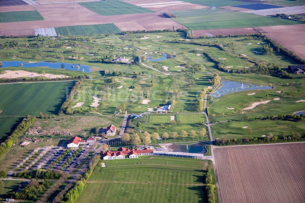 Wattenheim von oben - Golfplatz Golfpark Biblis-Wattenheim *****GOLF absolute in Wattenheim im Bundesland Hessen, Deutschland