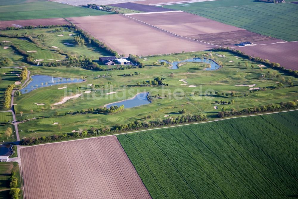 Wattenheim aus der Vogelperspektive: Golfplatz Golfpark Biblis-Wattenheim *****GOLF absolute in Wattenheim im Bundesland Hessen, Deutschland