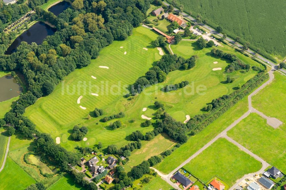 Luftbild Fredenbeck - Golfplatz Golfpark Gut Deinster Mühle in Fredenbeck im Bundesland Niedersachsen, Deutschland