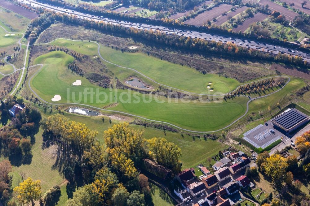 Luftaufnahme Karlsruhe - Golfplatz Golfpark Karlsruhe GOLF absolute in Karlsruhe im Bundesland Baden-Württemberg, Deutschland