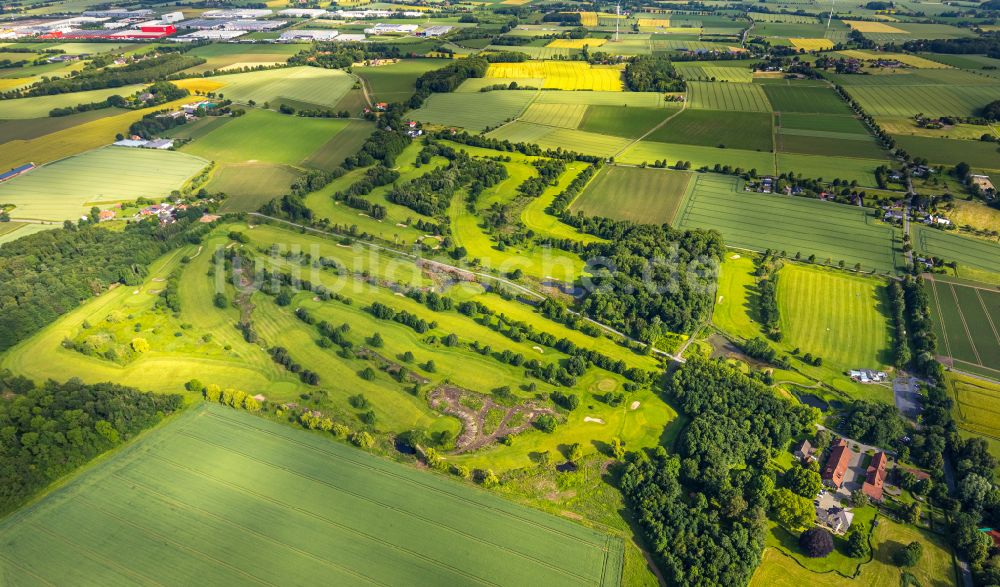 Drechen aus der Vogelperspektive: Golfplatz Golfplatz Gut Drechen GmbH & Co. KG in Drechen im Bundesland Nordrhein-Westfalen, Deutschland