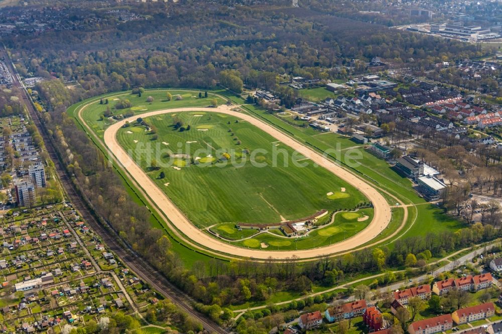 Luftaufnahme Dortmund - Golfplatz GolfRange Dortmund in Dortmund im Bundesland Nordrhein-Westfalen, Deutschland