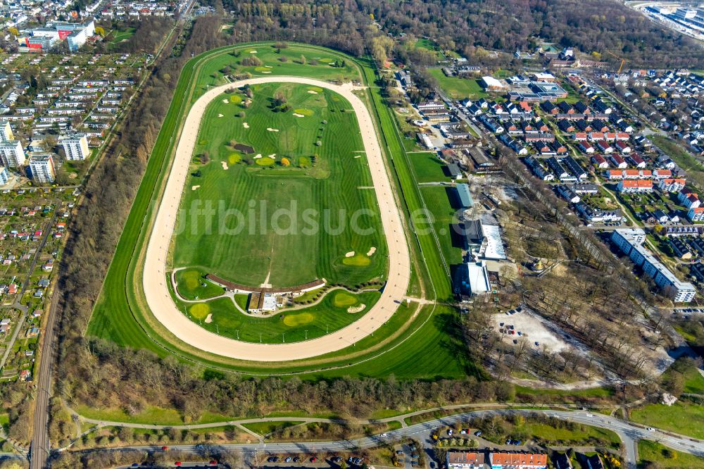 Dortmund von oben - Golfplatz GolfRange Dortmund in Dortmund im Bundesland Nordrhein-Westfalen, Deutschland