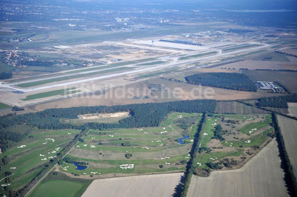 Groß Kienitz von oben - Golfplatz Groß Kienitz