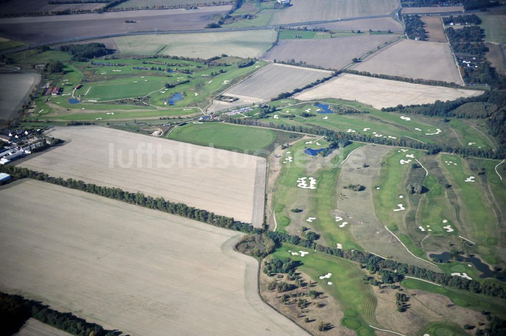 Groß Kienitz von oben - Golfplatz Groß Kienitz