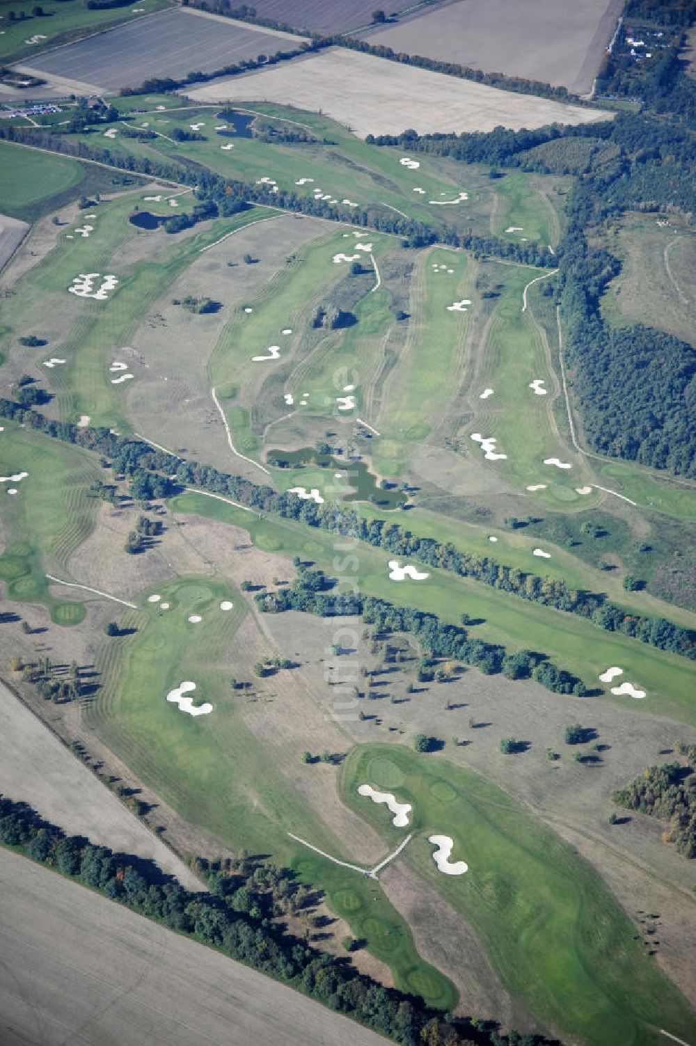 Groß Kienitz aus der Vogelperspektive: Golfplatz Groß Kienitz