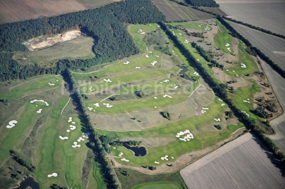 Groß Kienitz von oben - Golfplatz Groß Kienitz